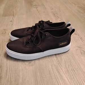 Adidas Men's Black and White Athletic Shoes